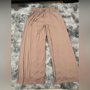 AS Revival Women's Wide Leg Pants - Tan